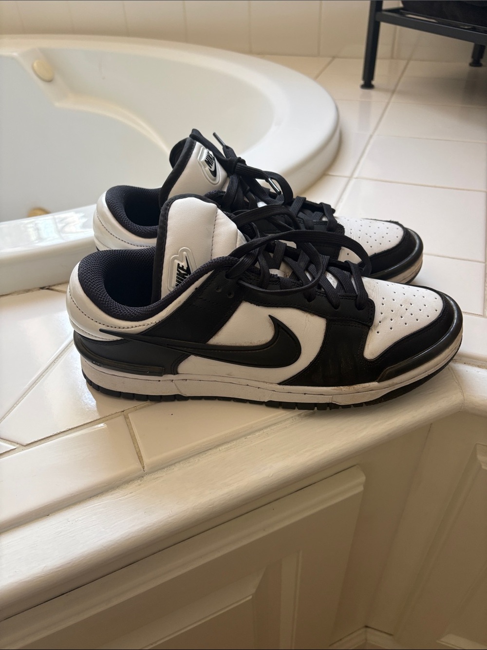 Nike Black and White Low-Top Sneakers